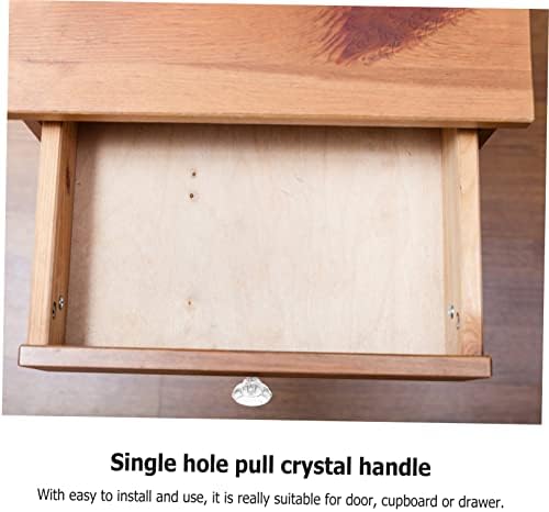 JojoFuny Luxury Crystal Door knobs 6-Piece Acrylic Door Knobs for Old or Damaged Handles