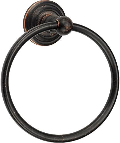 Designers Impressions 800 Series Oil Rubbed Bronze Towel Ring with Concealed Screw Mounting System