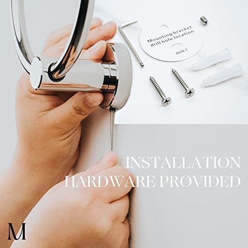 Marmolux Acc Chrome Towel Ring - Hand Towel Holder for Bathroom Wall