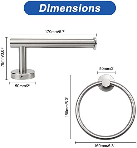 Two-Piece Stainless Steel Towel Paper Holder