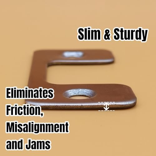 Adjustable Door Strike Plate for Home Rental Security 4PCS Set with Screws