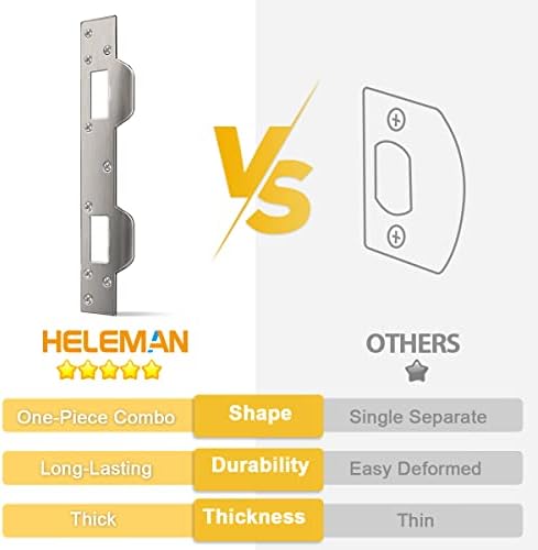 HELEMAN Door Strike Plate Extra Secure Front Door