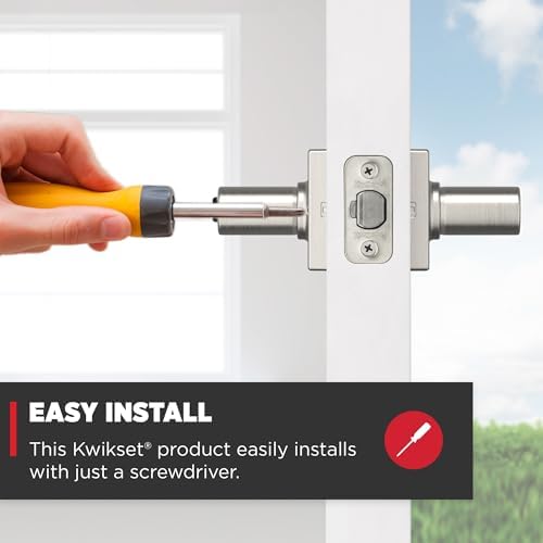 Kwikset Casey Entry Door Handle Smart Secure Easy to Install Perfect for Front Entrance Bedrooms