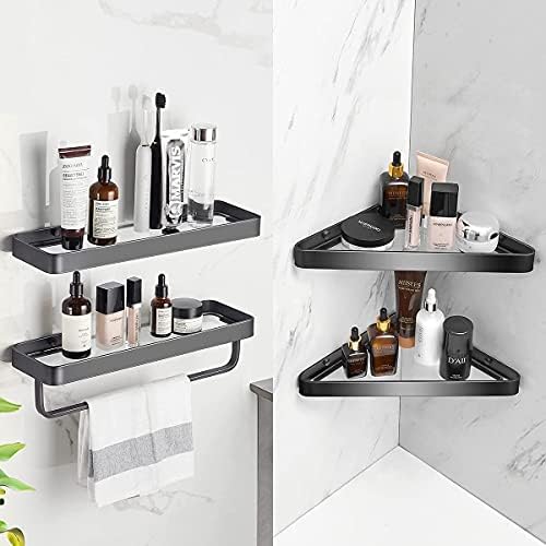 VOLPONE Modern Tempered Glass Vanity Shelf