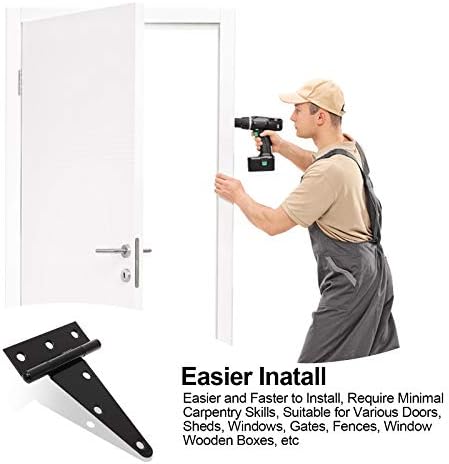 10-Pack 4 Inch Steel Hinges for sheds and gates