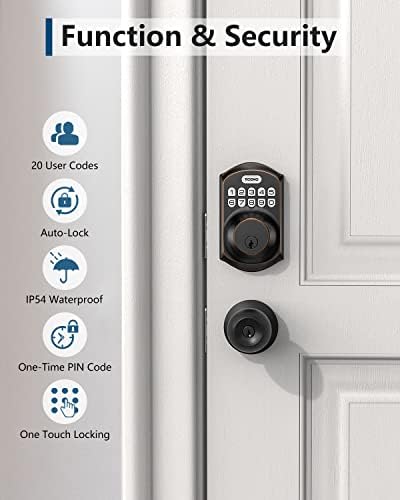 Smart Keyless Entry Door Lock with Keypad for Home Security