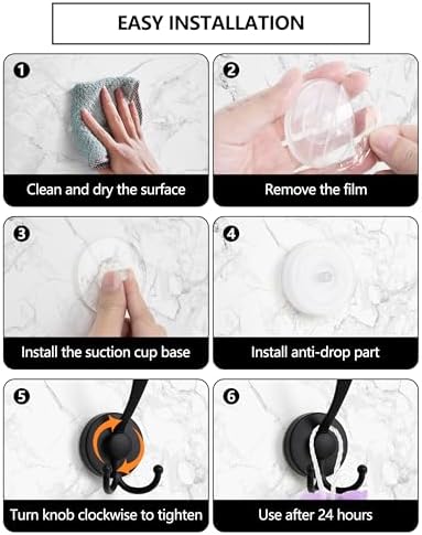 Stylish 2-Piece Suction Cup Hooks