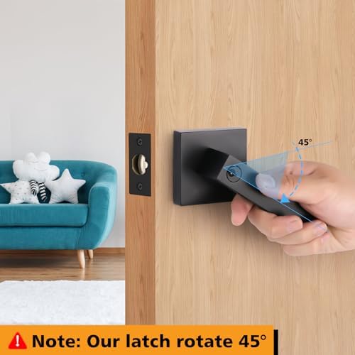 Adjustable Door Latch Set for 2-3860mm or 2-3470mm 45 Deadbolt Latch - Durable Replacement for Doors