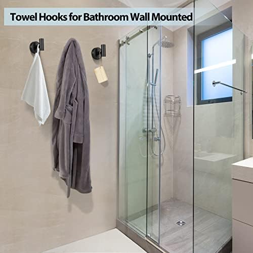 Kruodop Towel Holder 2-Piece Wall Mount for Bathroom