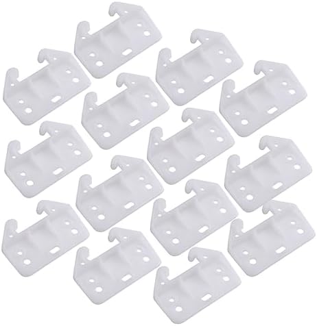 Homoyoyo Set of 100 White Drawer Track Guides for Cabinets Drawers
