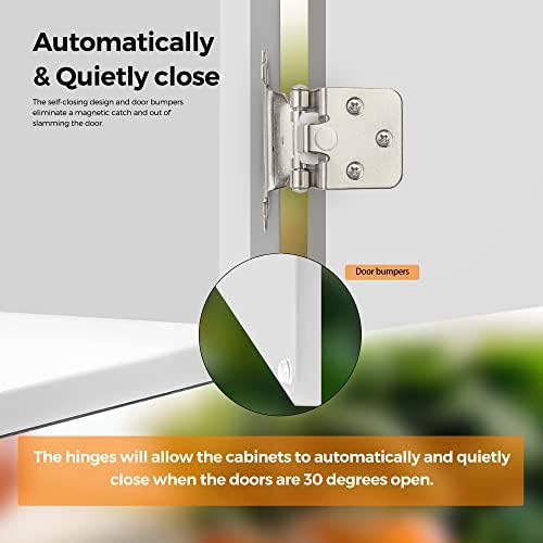 Durable 50-Piece Hinge Set for Cabinet Doors