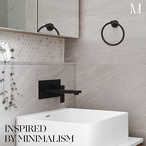 Stainless Steel Towel Ring Matte Black