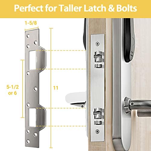 HELEMAN Door Strike Plate Extra Secure Front Door