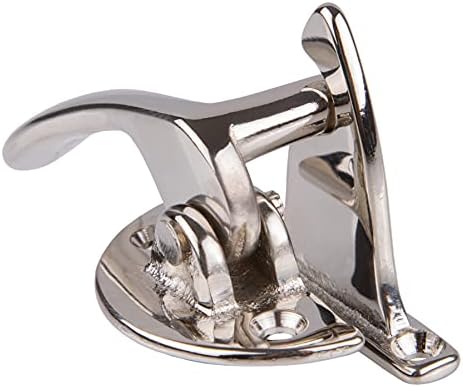 Nickel-Plated Antique Cabinet Door Latch and Catch