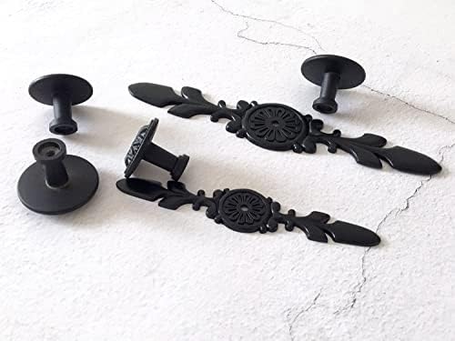 GOJEMA Black Back Plate for Small Door Knobs