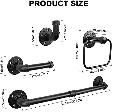 4-Piece Bathroom Towel Holder Kit
