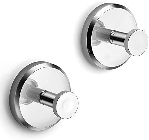 HOME SOPositionable Suction Cup Hooks 2-Pack - Holds 15lbs - Durable Waterproof