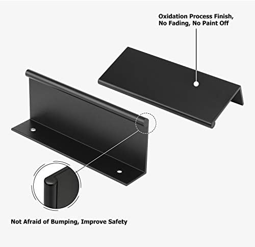 High-Quality 10-Pack Black Cabinet Pulls for Kitchen Bathroom Fixtures