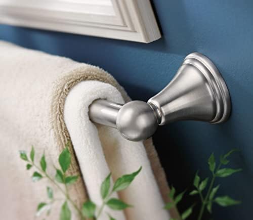 Moen Preston Collection Brushed Nickel 18-inch Single Bathroom Towel Bar