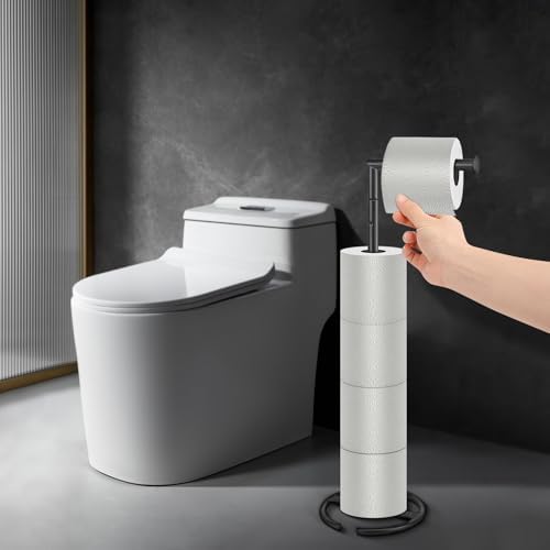 NearMoon Bath Toilet Paper Holder Stand - Modern Rust-Resistant