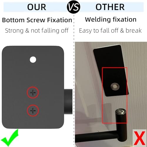 Heavy Duty Bathroom Towel Bar 24-Inch Matte Black Towel Holder for Home Decor