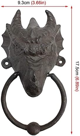 Vintage Dragon Head Door Knocker Set