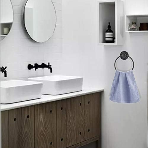 HighFree Industrial Pipe Towel Rack Black Retro Design