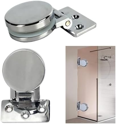 Durable 2-Piece Glass Door Hinges for 6-10mm Thick Glass