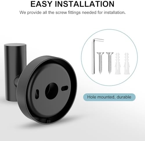 SetSail Towel Hooks - Wall-Mounted 4-Pack Matte Black