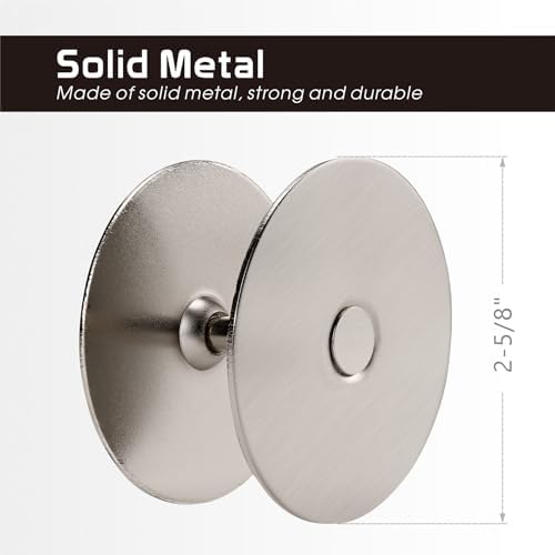 Durable Door Knob Cover with Satin Nickel Finish