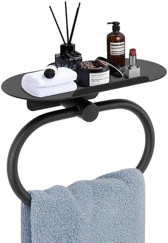 Matte Black 304 Stainless Steel Towel Hanger for Bathrooms kitchens