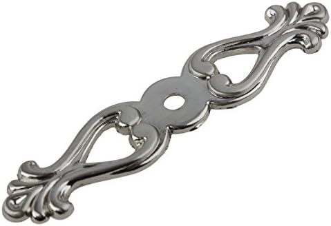 GlideRite Hardware Small Classic Satin Nickel Back Plate 10 Pack - Durable andVersatile Hardware for Your Home or Studio