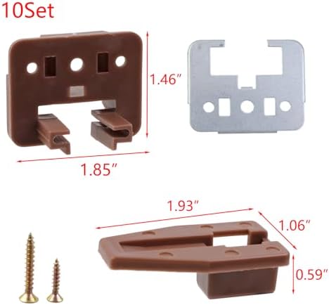 Risbay Drawer Slides Kit Perfect for Smooth drawers