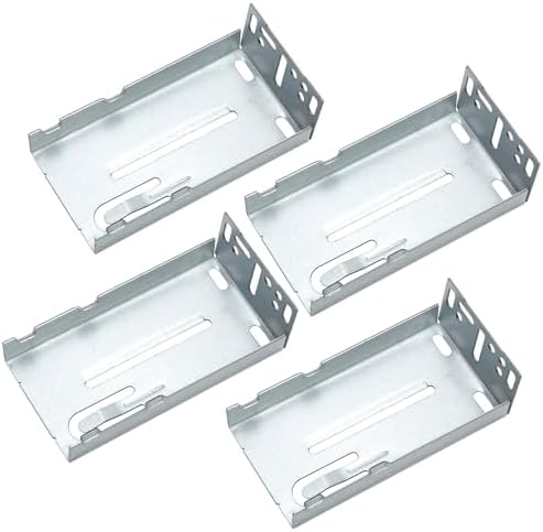 4-Piece Drawer Slide Rear Mounting Bracket Durable and Easy to Install