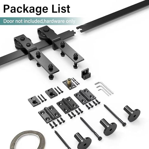 WINSOON 36 Bifold Barn Door Kit with Smooth Performance