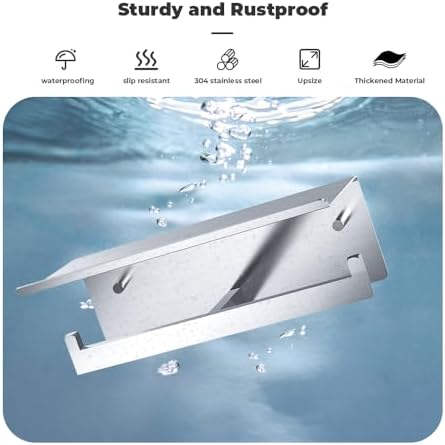 Double Toilet Paper Holder with Shelf FreshGlow Large Tissue Holder