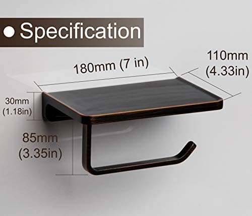 Sturdy Rust-Proof Toilet Paper Holder with Style