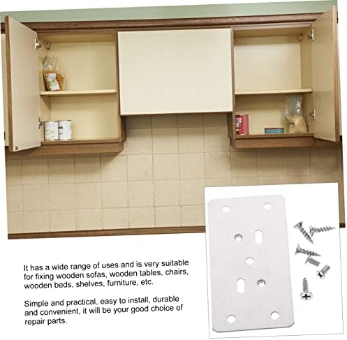 SOESFOUFU Cabinet Door Hinge Repair Kit 6-Piece Set screws for Wood Furniture Mending