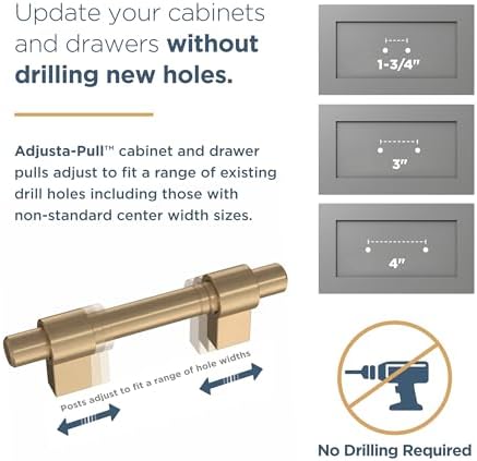 Adjustable Cabinet Pulls 1-38 to 4