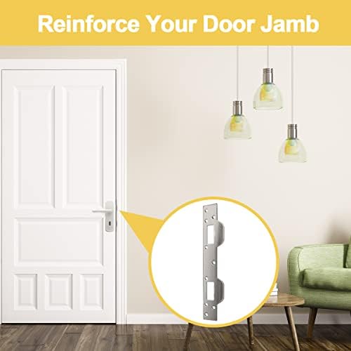 HELEMAN Door Strike Plate Extra Secure Front Door