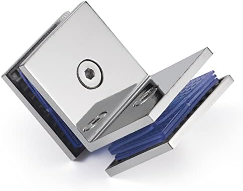 Ranbo Square 304 Stainless Steel Glass Clamp 8mm Thickness