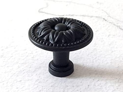 GOJEMA Black Back Plate for Small Door Knobs