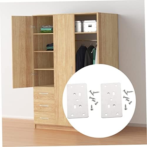 Quick-Service Cabinet Hinge Repair Plates with Screws