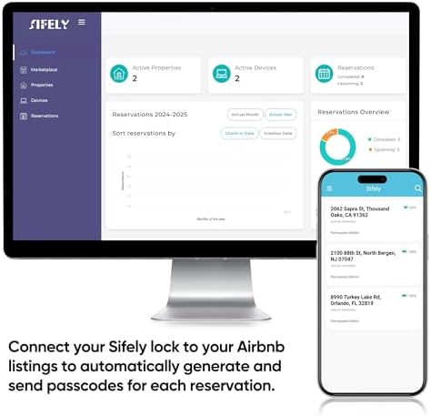 Sifely Keyless Entry Smart Door Lock Fingerprint Passcode Perfect Home Security