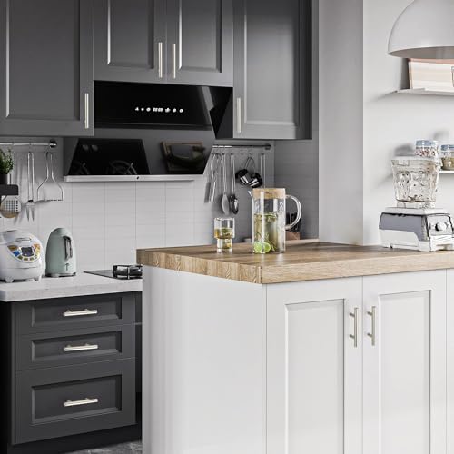 JOY DECOR 30-Pack 5-Inch Cabinet Pulls with 3Inch Hole Center Stainless Steel Kitchen Cabinet Handles