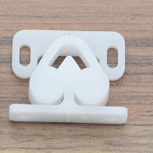 3Pcs White Marine Boat Door Catch Plastic Plate Set for Cabin Storage