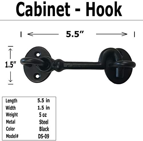 55 Antique Black Eye Hook Latches
