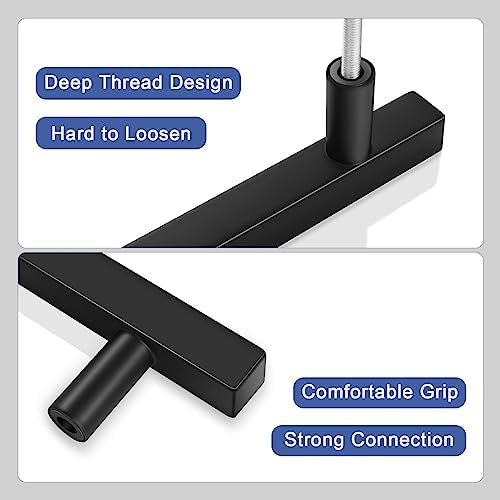 30-Piece 5-Inch Matte Black Cabinet Pulls with 3-Inch Holes