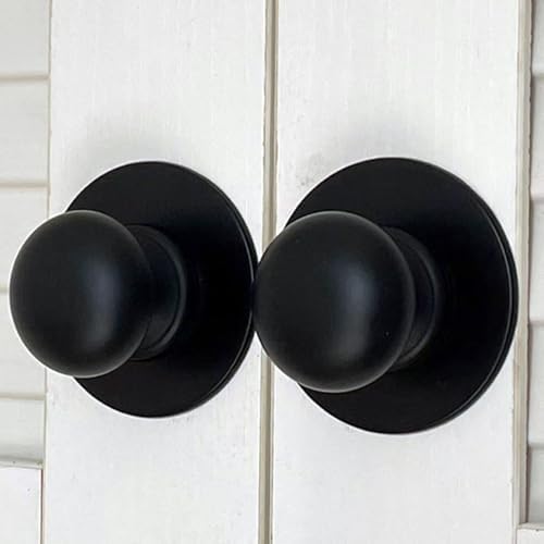 Trust4Care 4-Pack Black Large Backplates for Kitchen Cabinet Knobs with Escutcheon Design