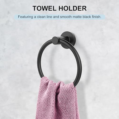 SetSail 304 Stainless Steel Bathroom Set Matte Black
